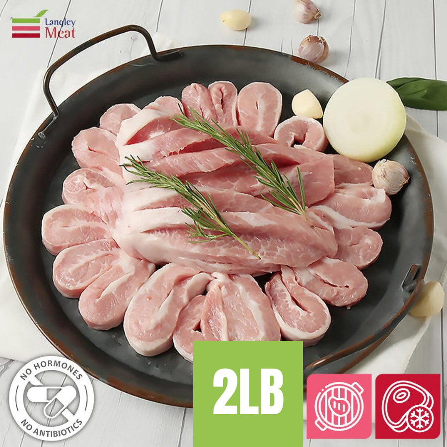 <tc>Langley Meat • Antibiotic-Free Pork Jowl -2LB (Frozen)</tc>