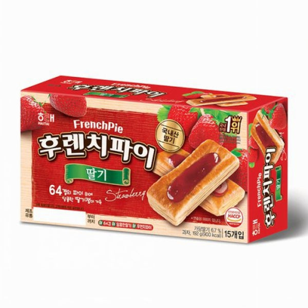 마켓 클릭 • 해태 후렌치파이 - 딸기맛 (192g) 1상자