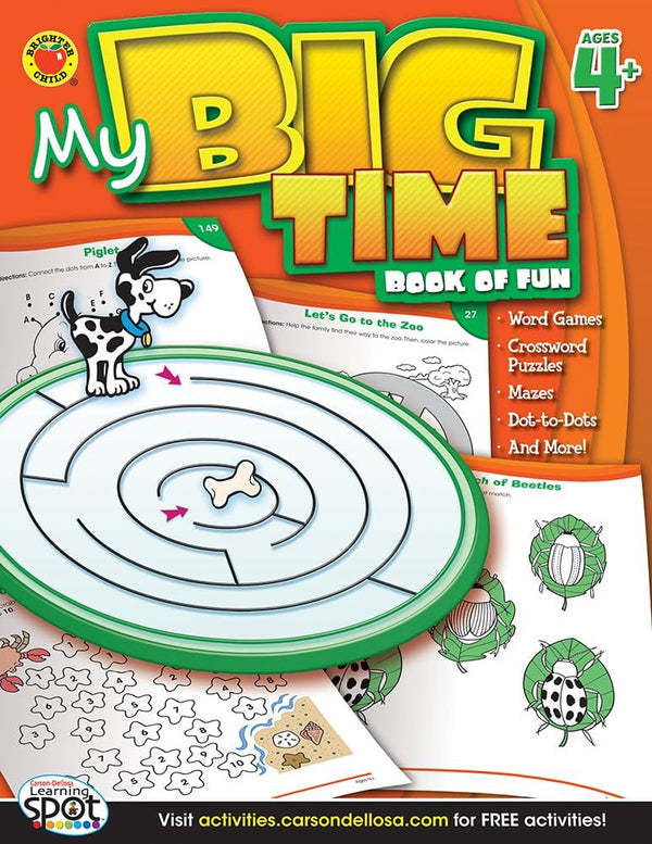 Surrey EBS BOOK I My Big Time Book of Fun Activity Book age 4 + up