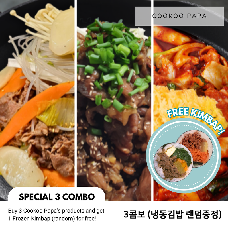 <tc>Cookoo Papa • Special 3 Combo (+ Free Kimbap)</tc>