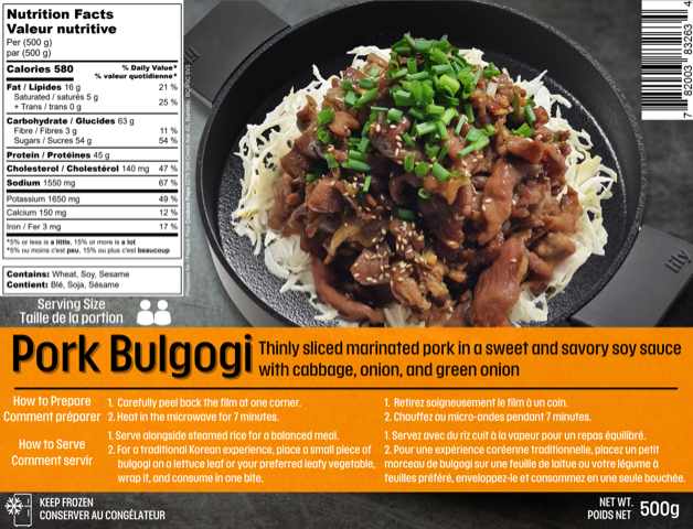 <tc><!-- x-tinymce/html -->Cookoo Papa • Pork Bulgogi 500g (Frozen/Cooked)</tc>