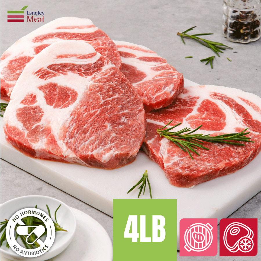 <tc>Langley Meat • Antibiotic-free Pork Shoulder - Grilled 4LB (Frozen)</tc>