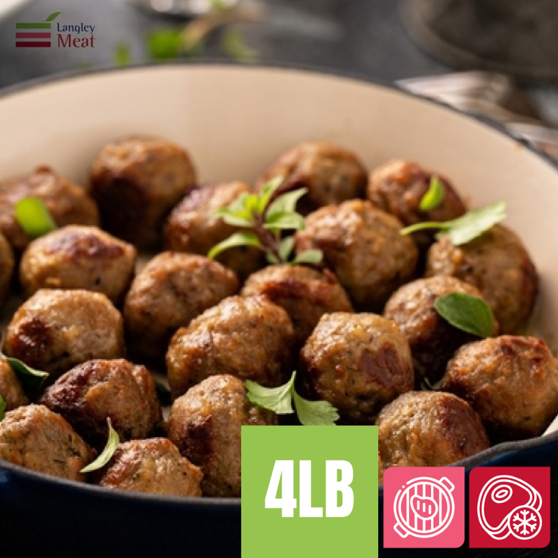 <tc>Langley Meat • Beef Meatballs 4LB (70-80)</tc>