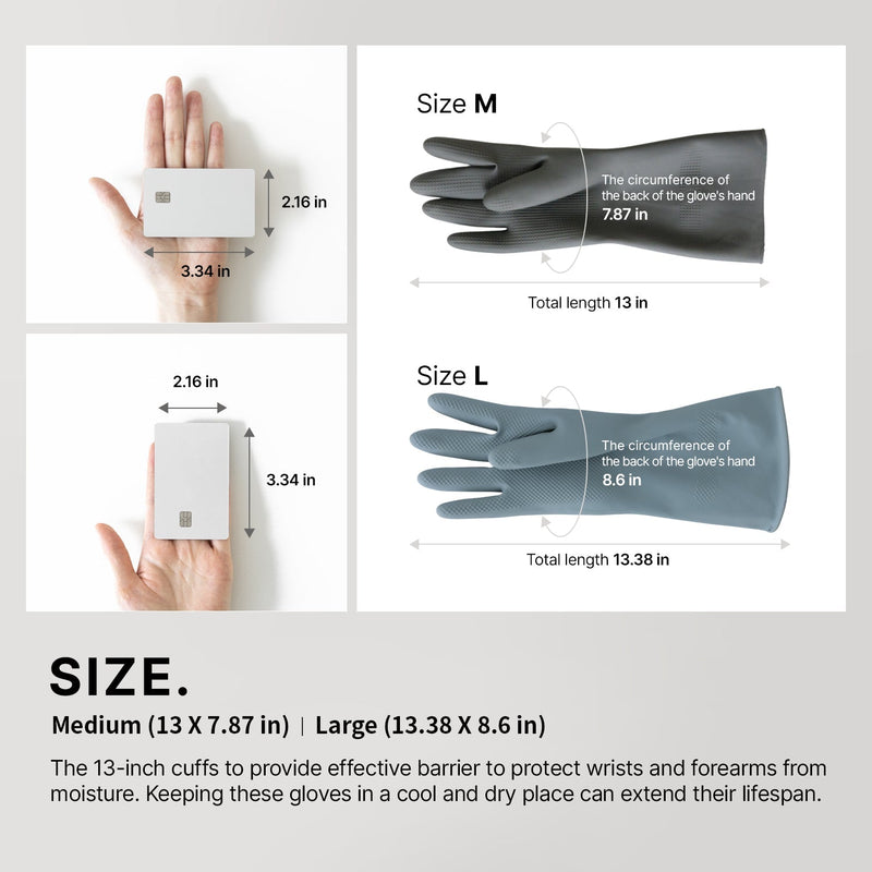 <tc><!-- x-tinymce/html -->Saengong • Dishwashing Rubber Gloves [Grey]</tc>