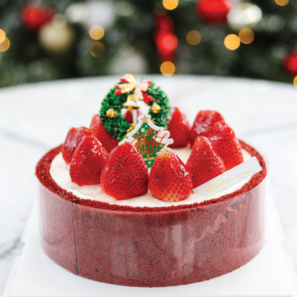 <tc>Millda • [Christmas Cake Pre-order] Strawberry Yogurt Mousse Christmas Cake (6" / 8")</tc>