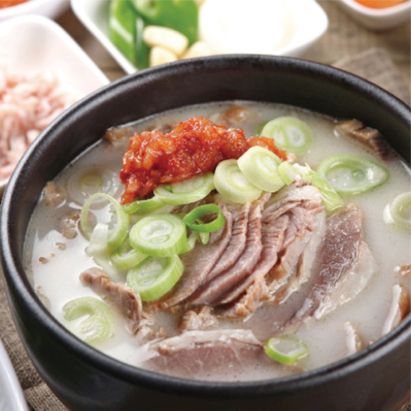 <tc>MIJOO · MiJoo Set B (cold noodles + bibim naengmyeon + sundae soup + pork soup + seolleongtang * Free red pepper pickles)</tc>